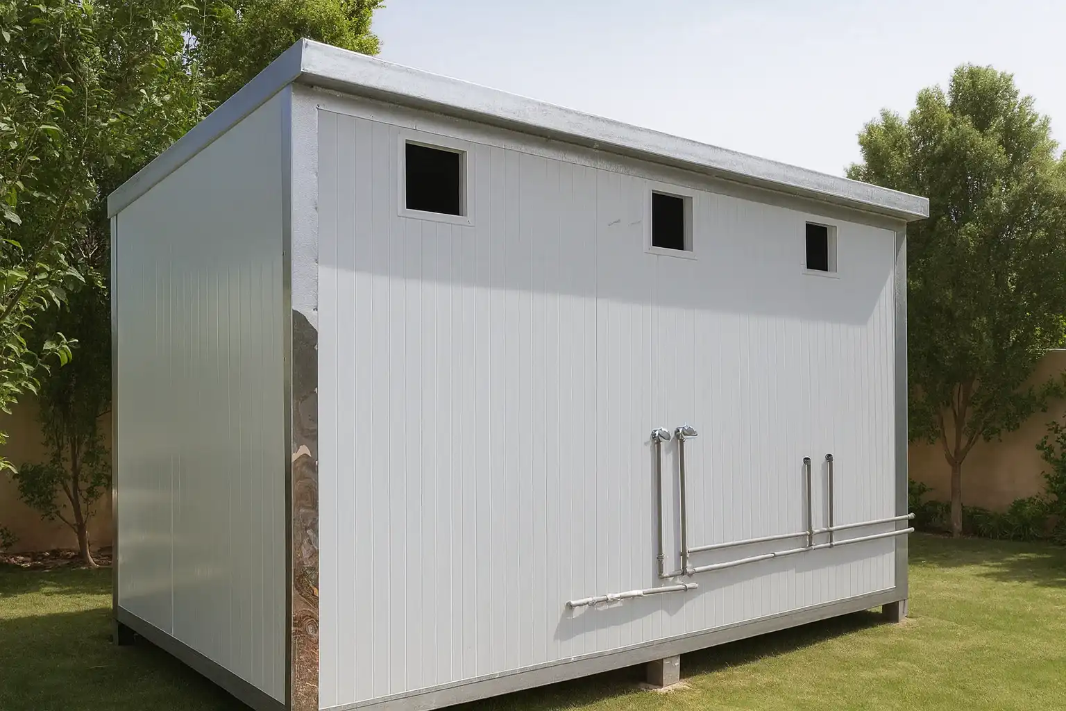 بركس مجمع حمامات مصنع هال