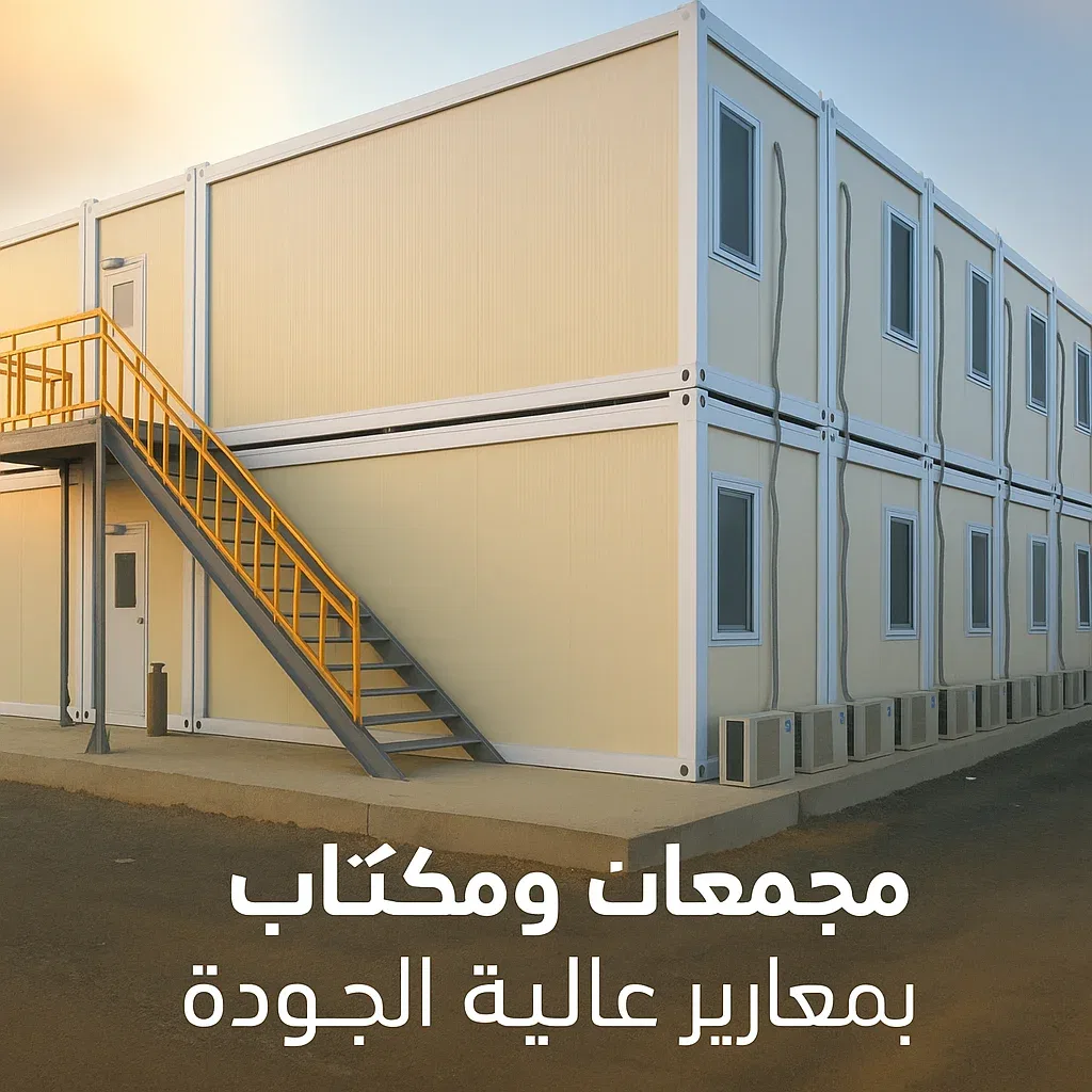 مصنع بركسات مجمعات ومكاتب تصنيع هال للبيوت الجاهزة في الرياض السعودية