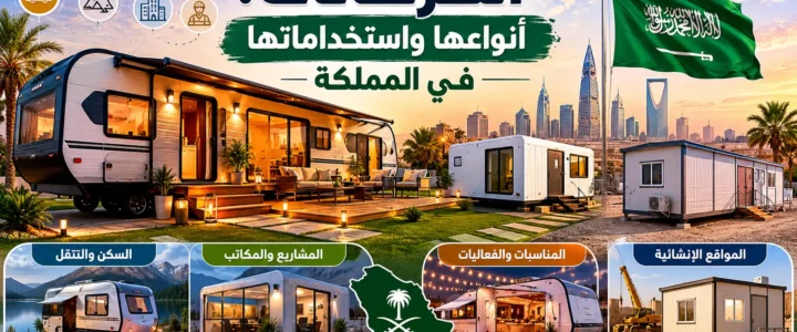 الكرفانات: أنواعها واستخداماتها في المملكة