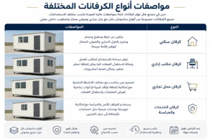 استخدامات و انواع الكرفانات 